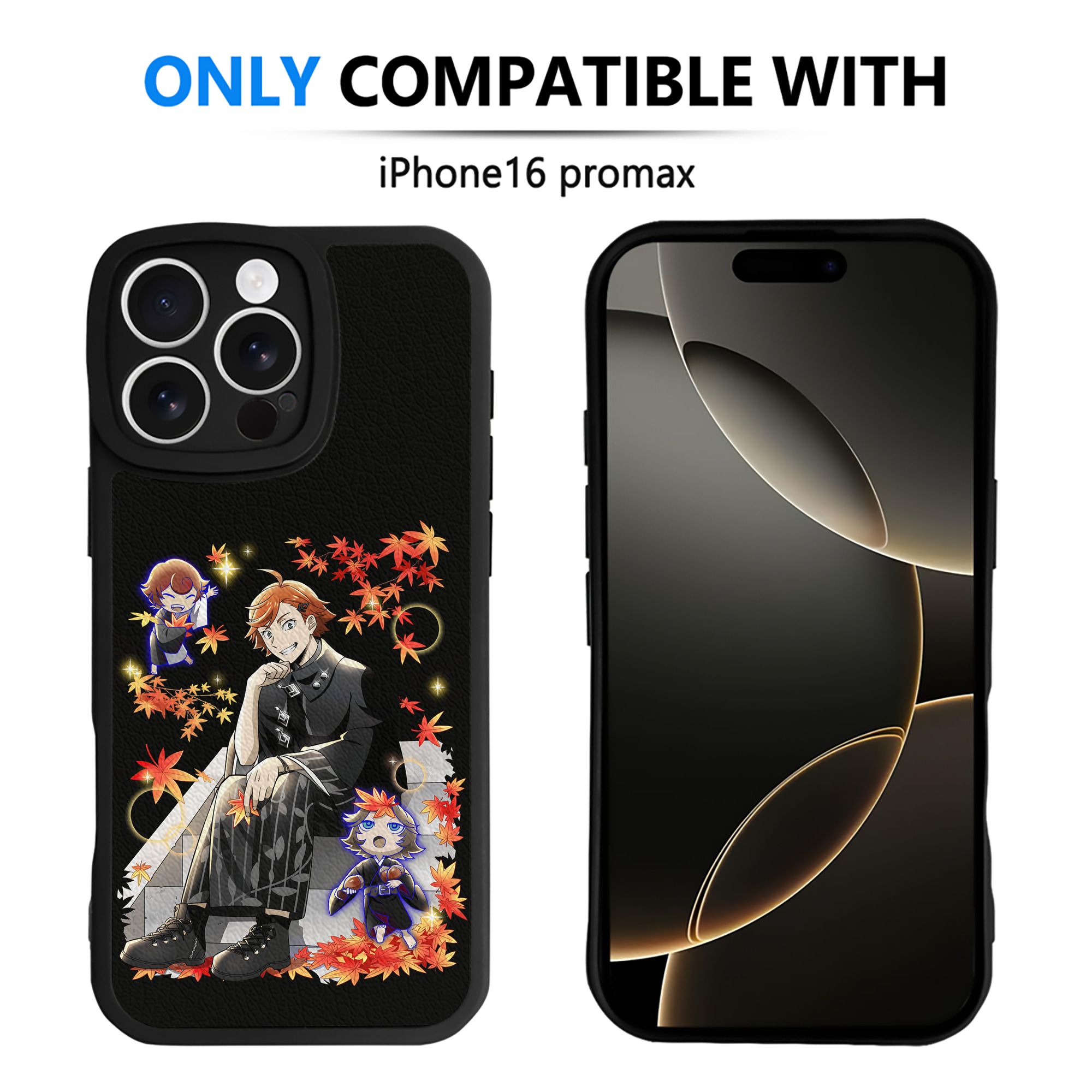 （画像用） 文豪ストレイドッグス Bungo Stray Dogs 【iPhone 16シリーズ対応】シリコンスマホケース（レザー調） 材質：シリコン
